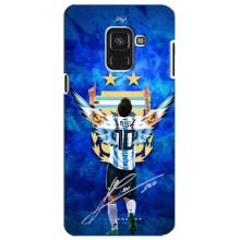 Чехлы для Samsung A8 Plus,  A730F (Leo чемпион) (AlphaPrint) (Месси сборная)