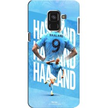 Чехлы с принтом для Samsung A8 Plus, A8 Plus 2018, A730F Футболист – Erling Haaland