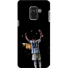 Чехлы Лео Месси Аргентина для Samsung A8 Plus, A8 Plus 2018, A730F (Лео Чемпион)