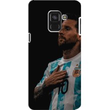 Чехлы Лео Месси Аргентина для Samsung A8 Plus, A8 Plus 2018, A730F (Месси Капитан)