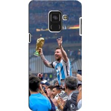 Чехлы Лео Месси Аргентина для Samsung A8 Plus, A8 Plus 2018, A730F (Месси король)