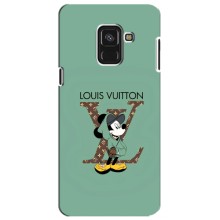 Чехлы Луи Витон для Samsung A8 Plus, A8 Plus 2018, A730F (AlphaPrint - LOUIS VUITTON) (Микки Маус LV)