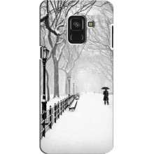 Чехлы на Новый Год Samsung A8 Plus, A8 Plus 2018, A730F (Снегом замело)