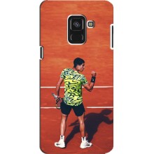 Чехлы с принтом Спортивная тематика для Samsung A8 Plus, A8 Plus 2018, A730F – Алькарас Теннисист