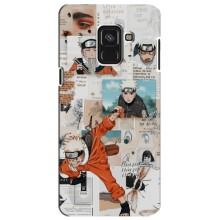 Чехлы с тематикой АНИМЕ для Самсунг А8 Плюс 2018, А730Ф (VPrint) – Наруто Комиксы