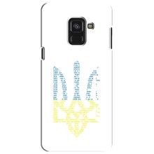 Чехлы для Samsung A8 Plus, A8 Plus 2018, A730F  Укр. Символика (AlphaPrint) (Герб из букв)