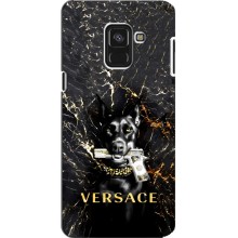 Чехлы VERSACE для Самсунг А8 Плюс (2018) (PREMIUMPrint) (AlphaPrint-ген.)