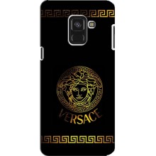 Чехлы VERSACE для Самсунг А8 Плюс (2018) (PREMIUMPrint) (Logo Versace)