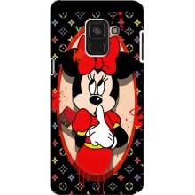 Чехол Disney Mouse Samsung A8 Plus, A8 Plus 2018, A730F (PREMIUMPrint) (Минни Маус ЛВ)