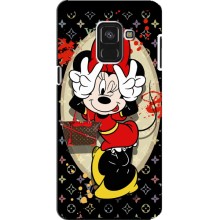 Чехол Disney Mouse Samsung A8 Plus, A8 Plus 2018, A730F (PREMIUMPrint) (Минни peace)