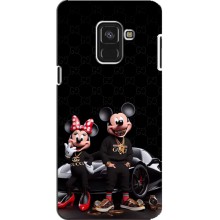 Чехол Disney Mouse Samsung A8 Plus, A8 Plus 2018, A730F (PREMIUMPrint) (Семья Маусов)