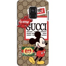 Чехол Disney Mouse Samsung A8 Plus, A8 Plus 2018, A730F (PREMIUMPrint) (Стильный Микки)