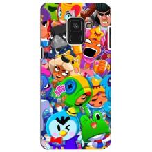 Чехол для Samsung A8 Plus,  A730F Бравл Старс (VPrint)