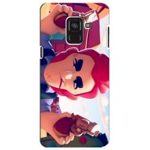 Чехол для Samsung A8 Plus,  A730F Бравл Старс (VPrint)