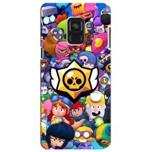 Чехол для Samsung A8 Plus,  A730F Бравл Старс (VPrint)