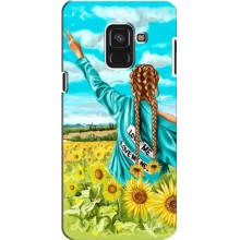 Чехол для Патриота Украины Samsung A8 Plus, A8 Plus 2018, A730F - (AlphaPrint) (Украиночка)