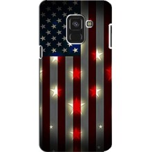 Чехол Флаг USA для Samsung A8 Plus, A8 Plus 2018, A730F (Флаг США 2)