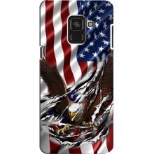 Чехол Флаг USA для Samsung A8 Plus, A8 Plus 2018, A730F
