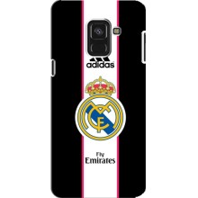 Чехол для Samsung A8 Plus, A8 Plus 2018, A730F с принтом (Лого Real Madrid)