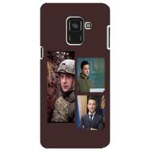 Чехол для Samsung A8 Plus,  A730F (AlphaPrint - с принтом Зеленского) – Президент