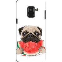 Чехол (ТПУ) Милые собачки для Samsung A8 Plus, A8 Plus 2018, A730F (Смешной Мопс)