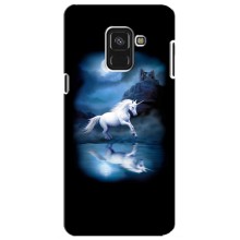 Чехол Unicorn на Samsung A8 Plus,  A730F (Единорог)