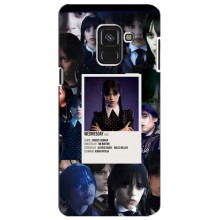 Чохли Венсдей на Samsung A8 Plus,  A730F Уенсдей (AlphaPrint) (колаж Венздей)