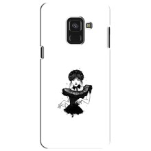 Чохли Венсдей на Samsung A8 Plus,  A730F Уенсдей (AlphaPrint) (танець Венздей)
