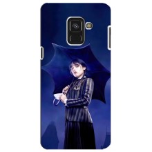 Чохли Венсдей на Samsung A8 Plus,  A730F Уенсдей (AlphaPrint) (Венздей з парасолькою)