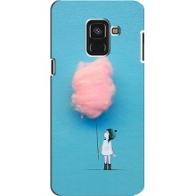 Дівчачий Чохол для Samsung A8 Plus, A8 Plus 2018, A730F (Дівчинка з хмаринкою)