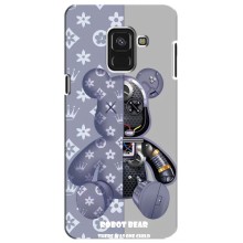 Крутые Чехлы Луи Виттон для Samsung A8 Plus, A8 Plus 2018, A730F (AlphaPrint) (Робот Мишка)