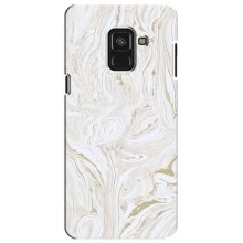 Мраморний чехол на Samsung A8 Plus,  A730F (VPrint) (Білий мрамор)