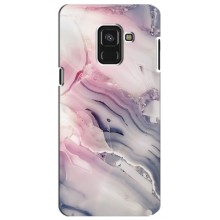 Мраморний чехол на Samsung A8 Plus,  A730F (VPrint) (Пурпурний Мрамор)