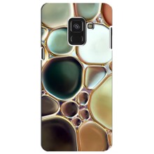 Мраморний чехол на Samsung A8 Plus,  A730F (VPrint) (Радужний Мрамор)