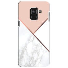 Мраморний чехол на Samsung A8 Plus,  A730F (VPrint) (Тройний мрамор)