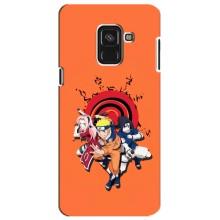 Naruto Anime Чехлы для Самсунг А8 Плюс 2018, А730Ф (AlphaPrint)