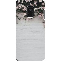 Чехлы с тематикой "ЦВЕТЫ" на Samsung A8 Plus, A8 Plus 2018, A730F – Цветы на стене