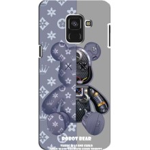 Силиконовый чехол для Samsung A8 Plus, A8 Plus 2018, A730F (Медведь Louis Vuitton)