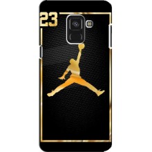 Силиконовый Чехол Nike Air Jordan на Самсунг А8 Плюс (2018) (Джордан 23)