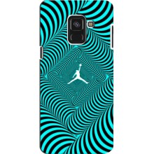 Силиконовый Чехол Nike Air Jordan на Самсунг А8 Плюс (2018) (Jordan)