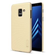 Чехол пластиковая накладка Nillkin для Samsung Galaxy A8 2018, A530  – Золотой