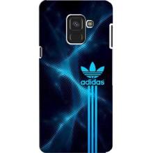 Чохли Адидас для Samsung A8, A8 2018, A530F (AlphaPrint) (Синій Адідас)