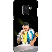 Чохли для Samsung A8, A8 2018, A530F (Leo чемпіон) (AlphaPrint) (Кубок Мессі)