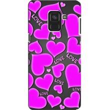Чехлы для любимой на Самсунґ 8, 8 2018, 530F (VPrint) (Pink hearts)