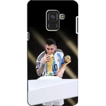 Чехлы Лео Месси Аргентина для Samsung A8, A8 2018, A530F (Кубок Мира)