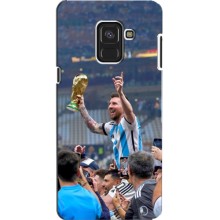 Чехлы Лео Месси Аргентина для Samsung A8, A8 2018, A530F (Месси король)