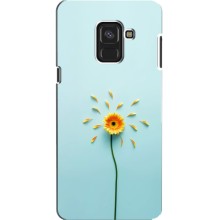 Чехлы с Цветами для Samsung A8, A8 2018, A530F (VPrint) (Желтый цветок)