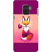 Чехлы с картинкой Лисички для Samsung A8, A8 2018, A530F (VPrint)