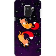 Чехлы с картинкой Лисички для Samsung A8, A8 2018, A530F (VPrint)