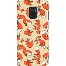 Чехлы с картинкой Лисички для Samsung A8, A8 2018, A530F (VPrint)